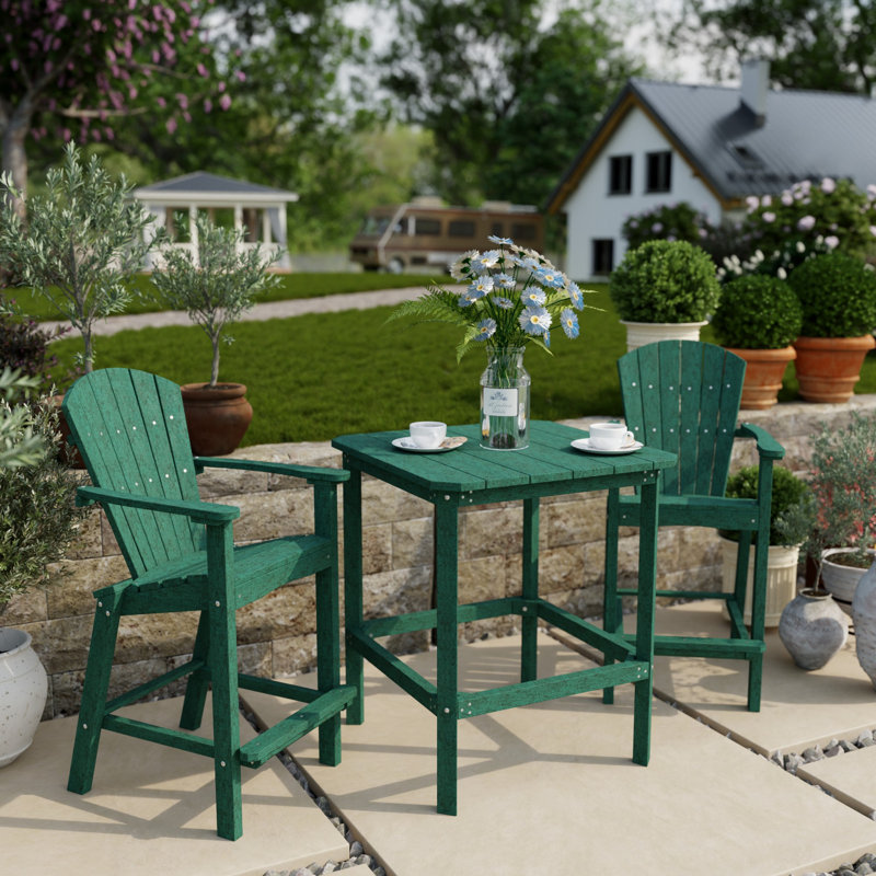 Classic 3-Piece Bar Set, Turf Green