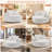 54" Beige Chenille Swivel Round Pillow accent chairs, Modern Comfortable Lounge Chair-1638835164-1621068487