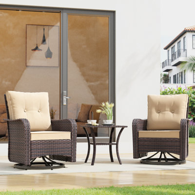 Ensemble de chaises pivotantes et rotatives Imalai