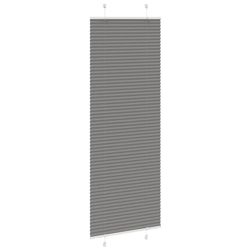 Room Darkening Pleated shade, Anthracite, 70cmW x 200cmL