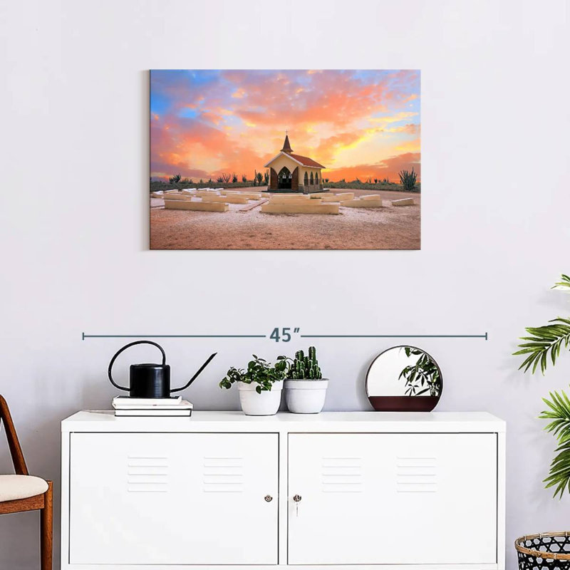Pilgrims Church, 20" H x 30" W