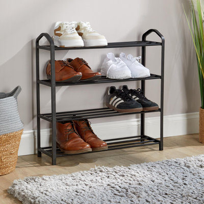 Bowland 4 Tier 8 Pair Shoe Organiser Rack