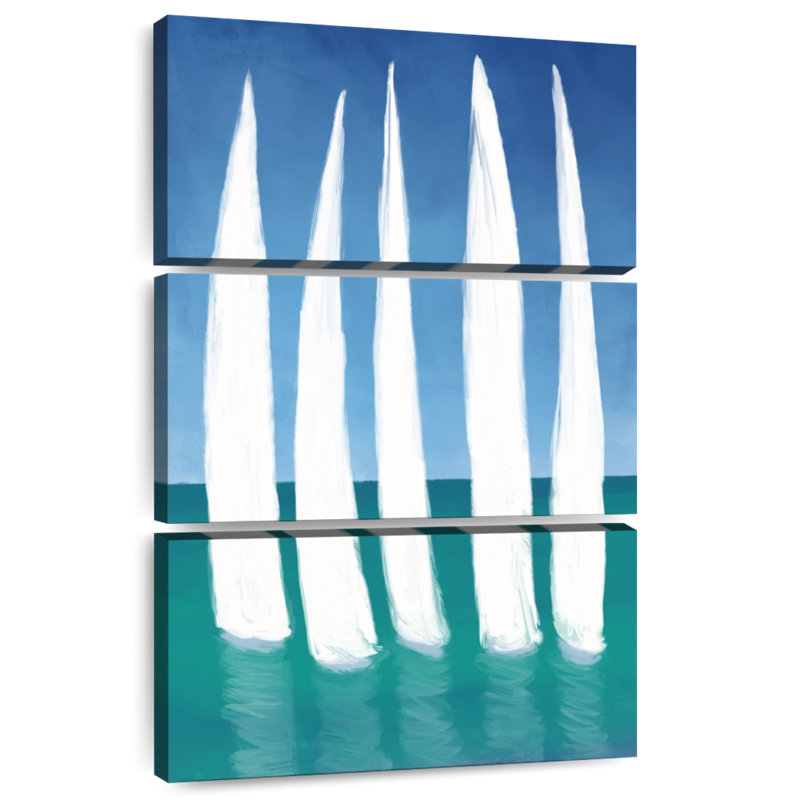 Mehar Tall Sailing Boats, 45" H x 28" W