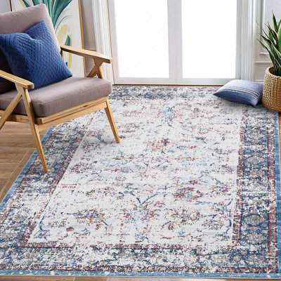 Tapis pliable lavable à la machine avec tapis antidérapant Vintage pour salon, chambre à coucher et salle à manger