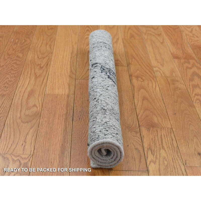 One-of-a-Kind 2'2" New Age Square Area Rug in Ivory