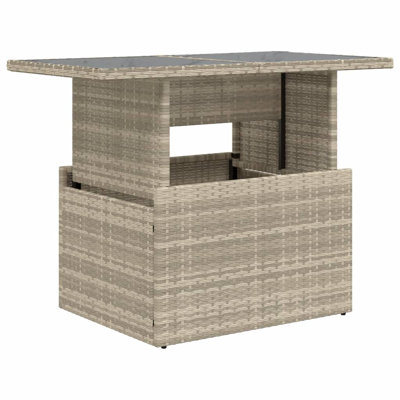 vidaXL Garden Table Light Gray