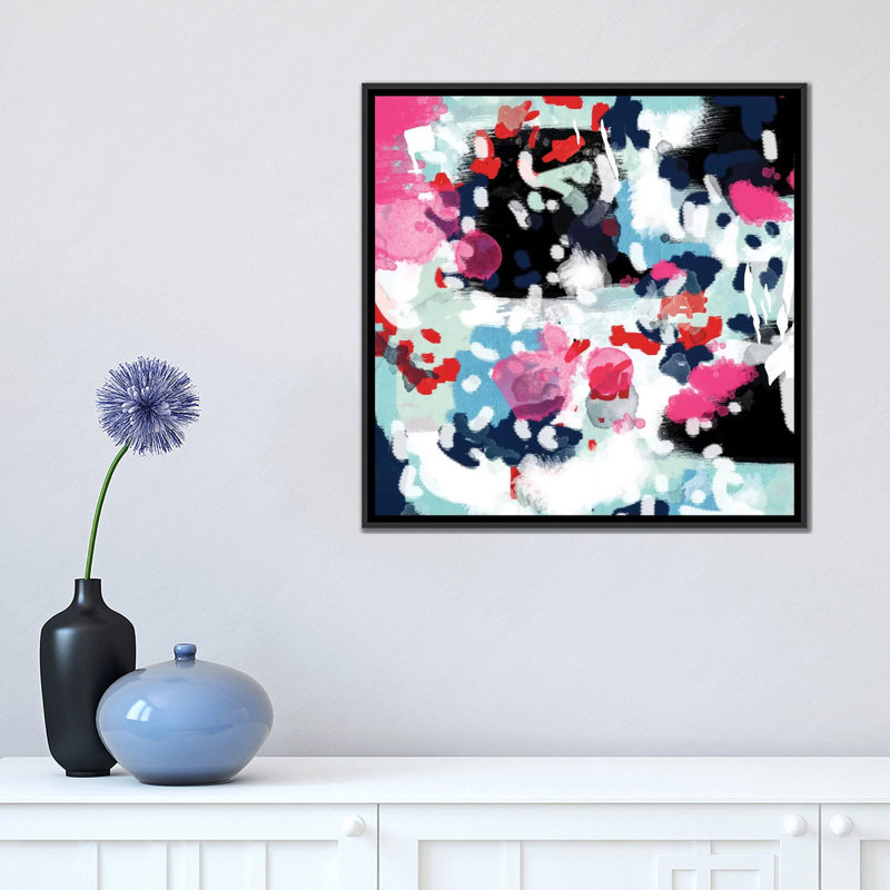 « aubrey », impression sur toile, H 18 po x l 18 po x P 1,5 po, Toile avec cadre noir