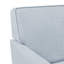 Fauteuil d'appoint à housse avec accoudoirs sur rail et base à jupe ajustée Paula-411098285