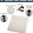 10" Square Stainless Steel Shower Head - Brushed Nickel Finish, Rainfall & High , Corrosion , Adjustable Arm Wall Mount, Scaling- Nozzles Rainfall, Mount Arm, Nozzle Scaling Protection Characteristic-121690663