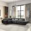 Canapé modulaire inclinable Zander - Polyuréthane noir