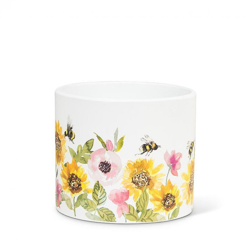 Sunflowers & Bees Planter