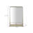 Metal Framed Wall Mirror with Shelf-1696030119