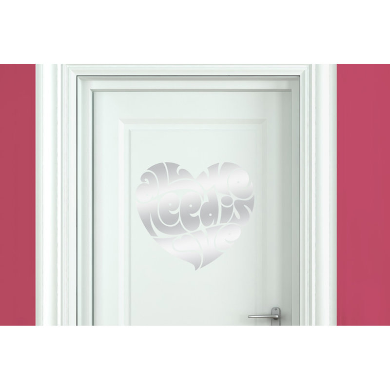 Wall Decal, Shiny Silver