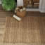 Tapis brun clair fait à la main Caroline-54499141