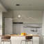 Kameika 2 - Light Black LED Linear Kitchen Island Pendant