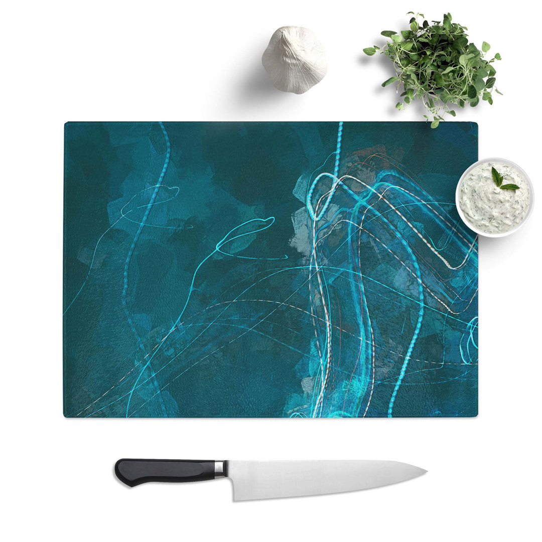 Tempered Glass Without You in Abstract Chopping Board