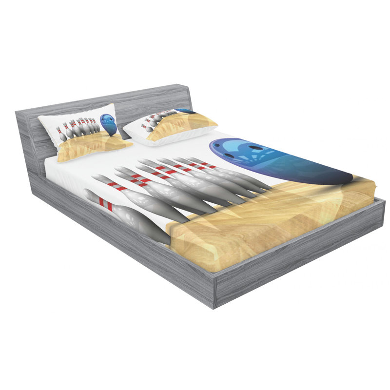 Microfiber Sheet Set, Queen Sheet Set with Fitted Sheet