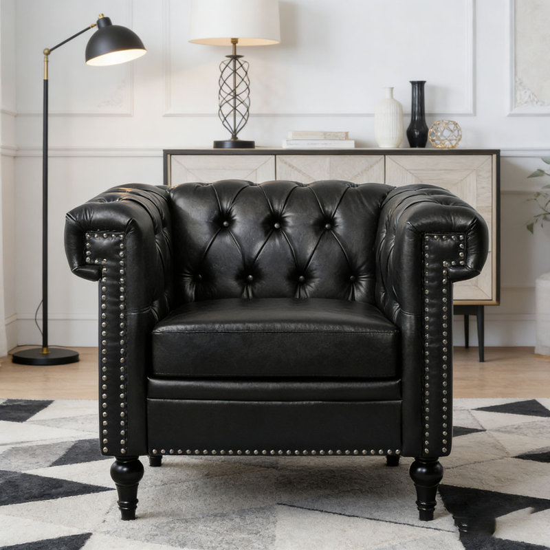 Chaise d'appoint pour le salon, Noir