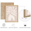 Abstrait botanique beige, œuvre d'art moderne, impression encadrée, affiche, salle de bain, petit art mural-104789350-104789348
