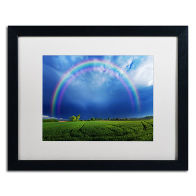 « chanceux arc-en-ciel » par philippe sainte-laudy,, reproduction de photo encadrée