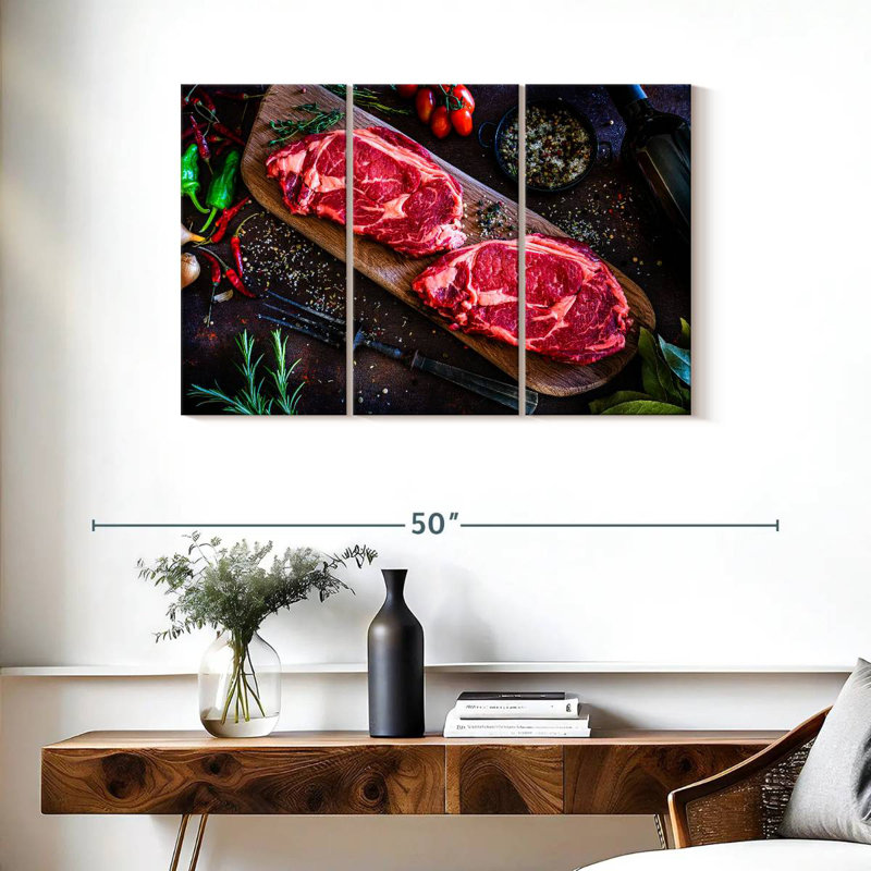 Yarlin Angus Steak Cuts, 24" H x 38" W