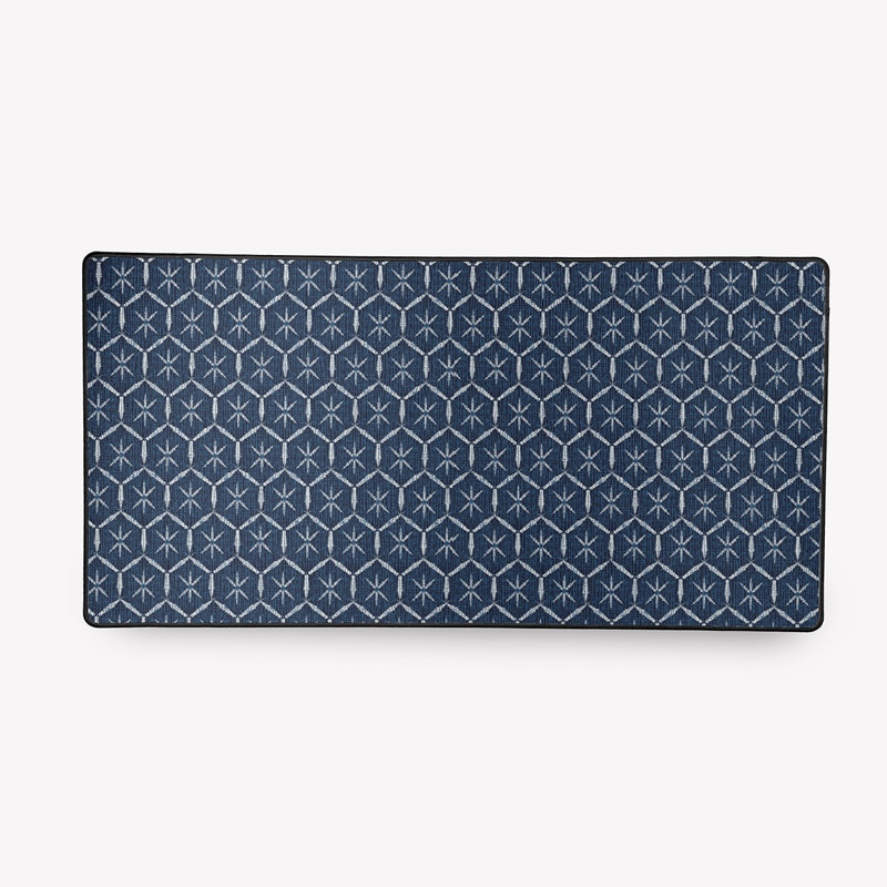 Grand sous-main de bureau Bobbi, Bleu marine