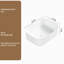 Lavabo vasque de salle de bain, lavabo rectangulaire au-dessus du comptoir, petit lavabo en résine de pierre blanche lavant les éviers artistiques sans drain escamotable