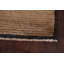 Tapis brun en laine noué à la main de conception unique 2 pi 9 po x 5 pi 1 po New Age