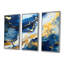 Sun Rays Ocean Blue White Gold II - ensemble de décoration murale plage et océan-1994211-1994215