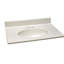 31 Inch Cultured Marble Vanity Top with Backsplash, Improved Package-753936217-753936218
