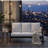 75" All-Weather Aluminum 3-Seat Patio Sofa With Thick Light Gray Cushions & Black Frame (Only Including Patio Dining Chair)-545136109