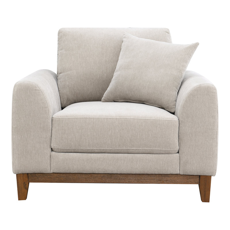 Fauteuil d'appoint en chenille Cherelle, Blanc