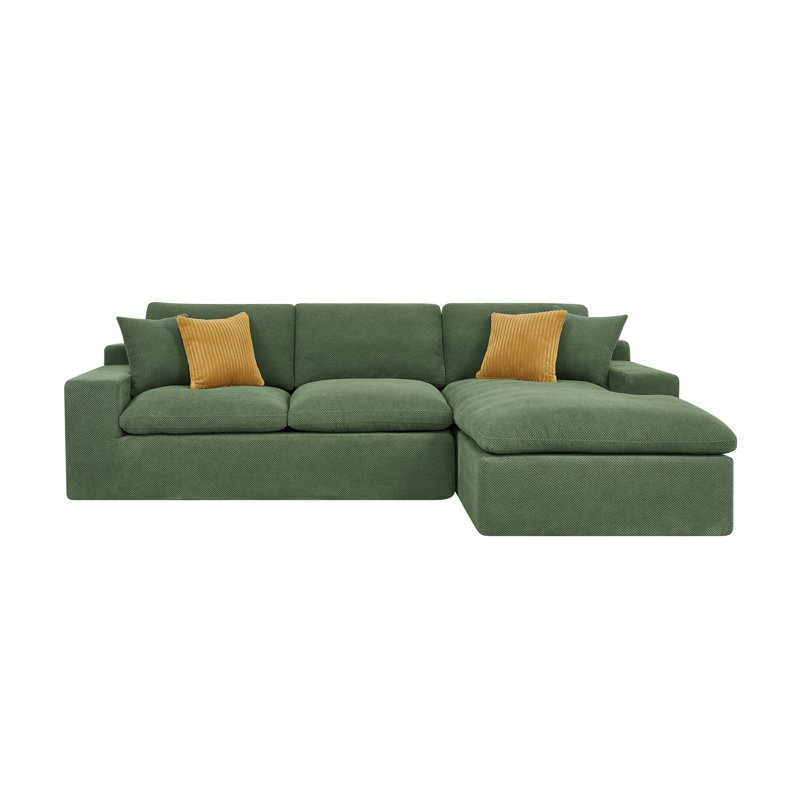 Canapé modulaire rembourré entièrement compressé, Vert foncé