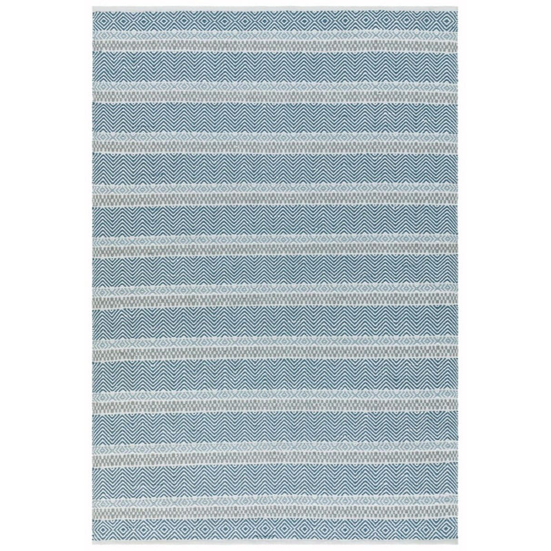 Checketts Geometric Recycled P.E.T Hand Knotted Indoor / Outdoor Area Rug, Rectangle 160 x 230cm