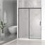Porte de douche coulissante semi-sans cadre