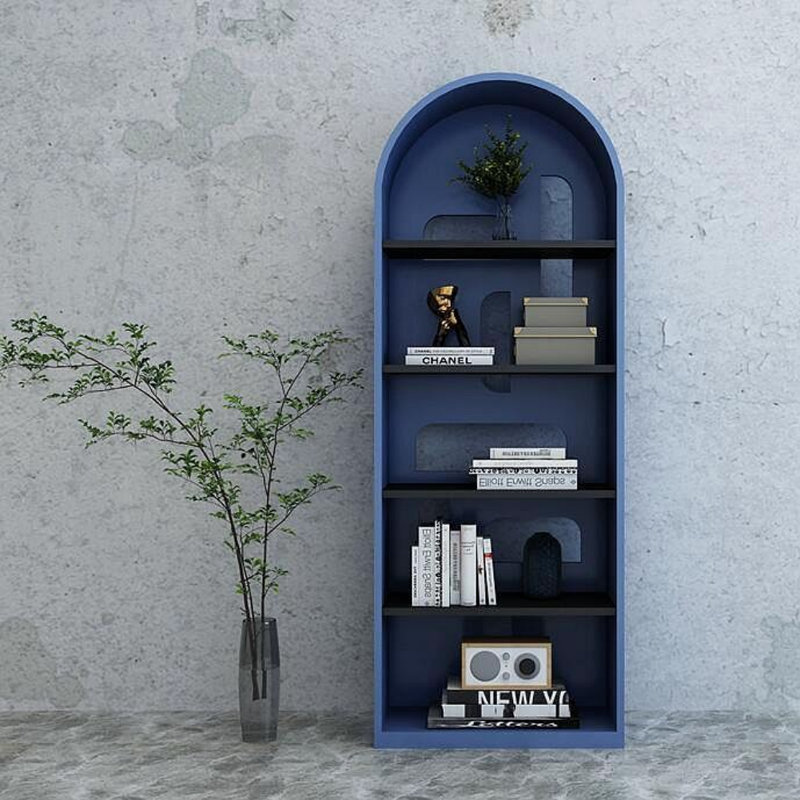 Vitrine moderne et simple, Bleu