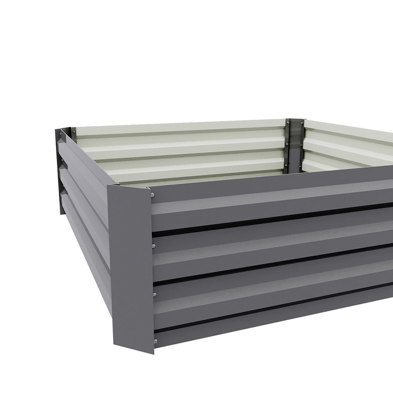 Planter Box, 30cm H x 100cm W x 100cm D, Grey