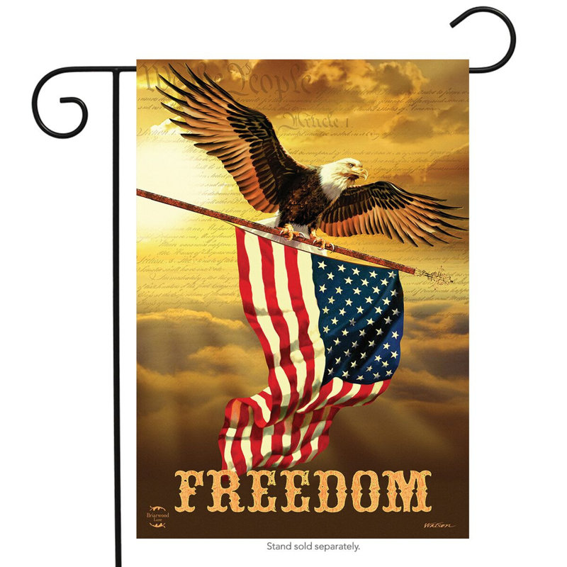 Drapeau de jardin patriotique Freedom Eagle