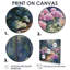 Hortensias dans le chemin forestier - hydrangées, décoration murale-1043722449-1043722451-1043722438