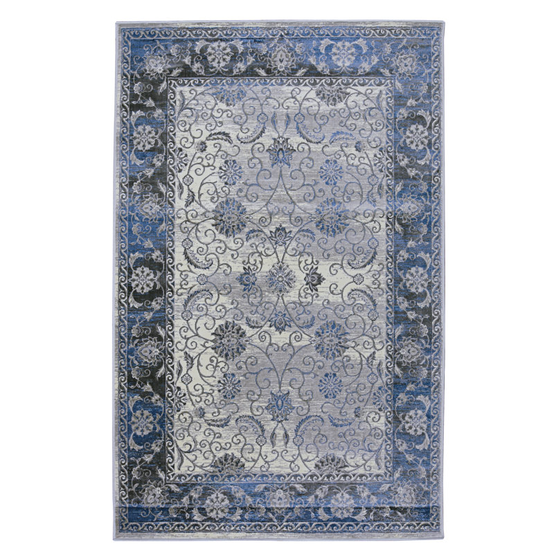 Tapis oriental gris et beige Adair, Rectangle 9 pi x 12 pi