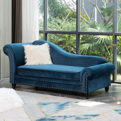 Spacious Indoor Chaise Lounges, Sturdy Wood Legs