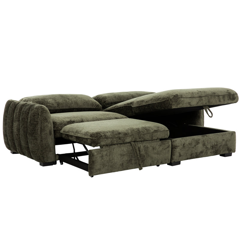 Canapé-lit modulaire Cavallo de 94 po avec lit escamotable et rangement intégré