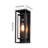 Classic Outdoor Wall Sconce 1 Light Rectangular Metal Frame and Clear Glass Shade Waterproof-1214722351