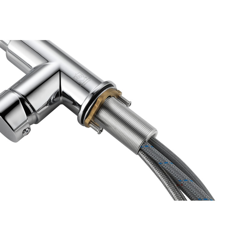 Elegant Home Living Yara Pull Down Spray Kitchen Faucet, Chrome