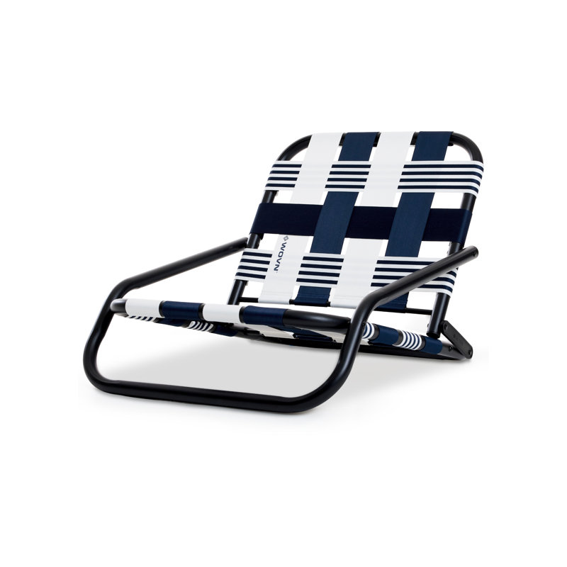 Chaises de plage basses WOVN - Chaise de plage pliante de qualité supérieure pour adultes - Profil bas, super léger avec sangle d'épaule portable - Idéal pour le sable et la pelouse - Lido