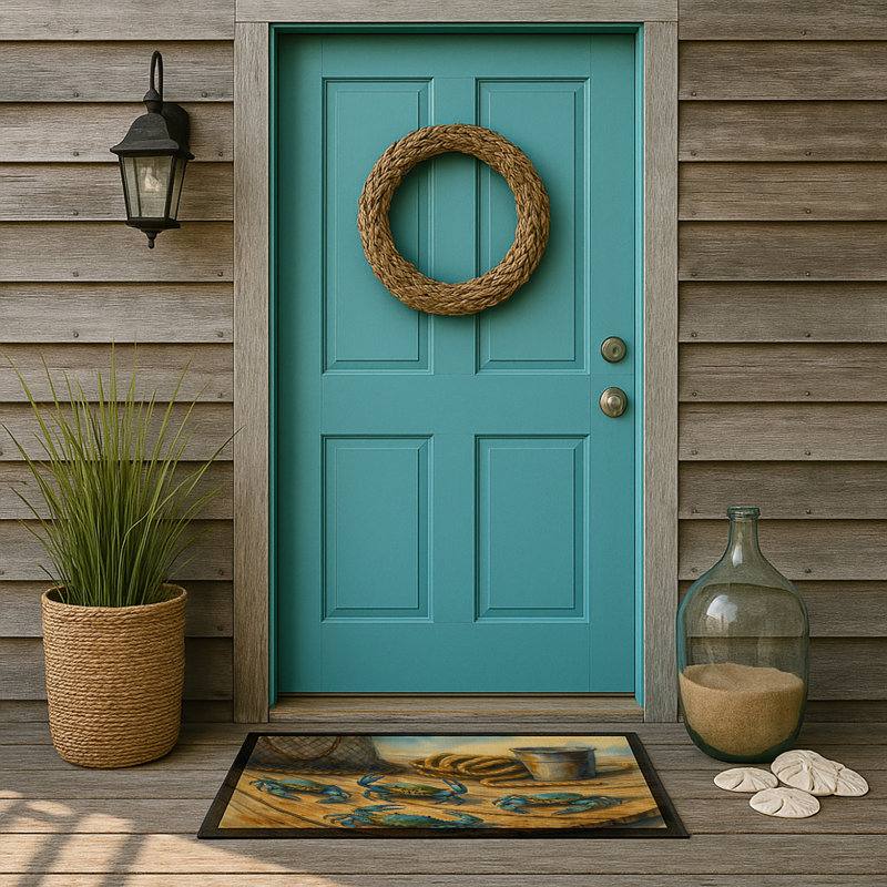 Crabs Stand Off Doormat, 18" W x 27" L