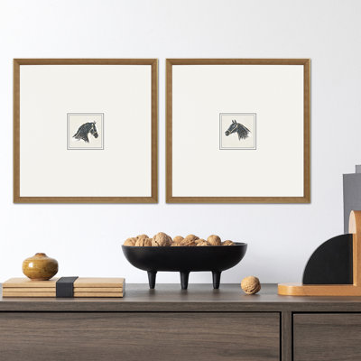Bellmon " Equestrian Study S/2 " by Barrett 2 - Pieces
