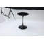 Table de salle à manger ronde noire, table de salle à manger moderne, table de salle à manger, plateau de table en panneau de fibres à densité moyenne et base mate peinte par pulvérisation en fer, table de salle à manger ovale, table basse Mid-Century pour le salon de 24 pouces, cuisine à domicile, petits espaces