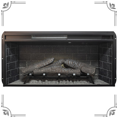 36 Inch Electric Fireplace With Infrared Function, Removable Trim Kit Insert, /ul , Fuse Protection, 5018 's Per Hour, 400 Sq. Ft. Heating, 1 - 8 Hours Timer Insert Trim, Touch Panel, Certification,