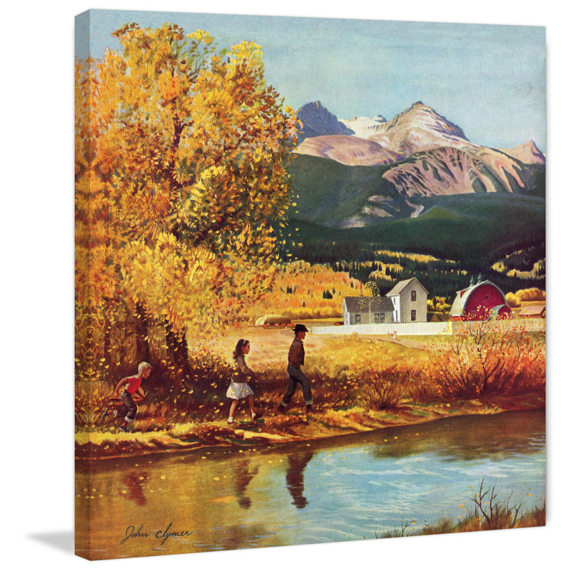« colorado creek », reproduction d’art sur toile tendue, H 40 po x l 40 po x P 1,5 po